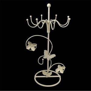 Souza Jewelry Stand Butterfly Flower Decorative Metal Tabletop Display